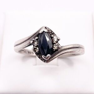Size 11 Sapphire Avon 925 Sterling Silver Ring